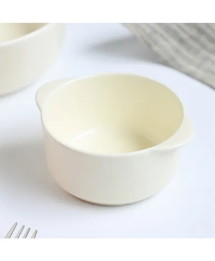 Nestasia 1 Piece Ceramic Baking Bowl Solid Color - White