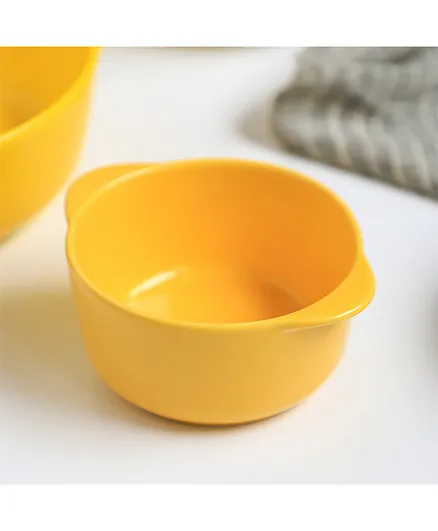 Nestasia 1 Piece Ceramic Baking Bowl Solid Color - Yellow