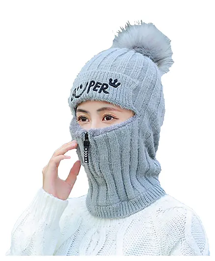 SYGA Winter Beanie Cap Gray - Circumference 50-60 cm