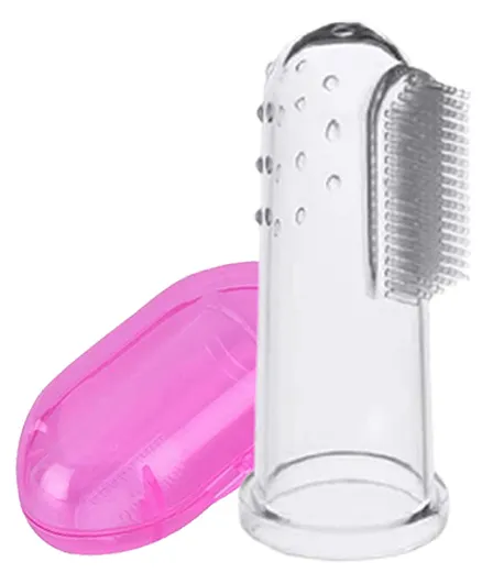 Baby Story Baby Finger Toothbrush For Easy Cleaning - Pink