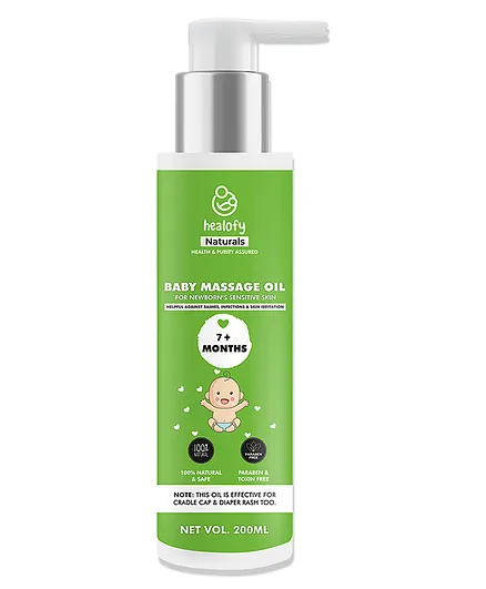 Healofy Naturals 100% Natural Baby Massage Oil - 200 ml
