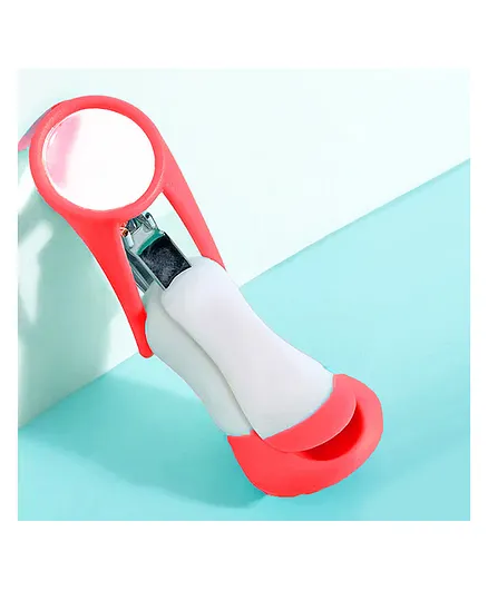 Baby Story Nail Cutter With Zoom Lens - Red