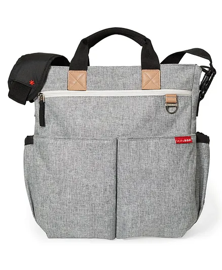 Skip Hop Black Duo Signature Bag - Grey