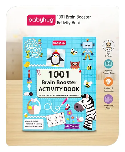 Babyhug 1001 Brain Booster Activity Book - English