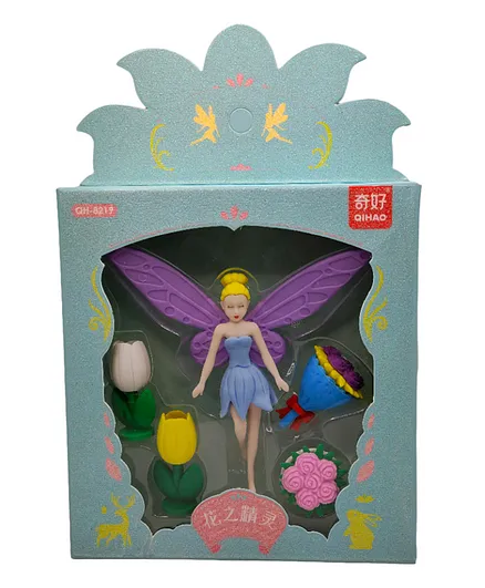 SVE Fairy Flower Erasers Pack of 5 - Multicolour