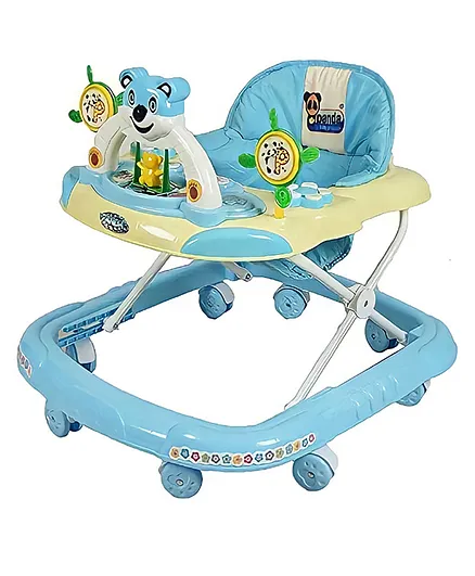Awesome Play Musical Walker With Adjustable Height Bear Design - Blue