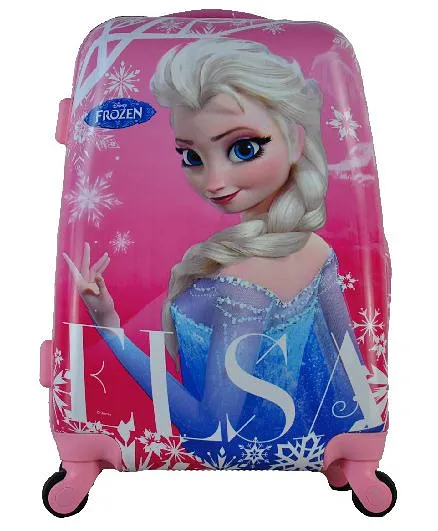 Disney Gamme Frozen Elsa Kids Luggage Trolley Bag Pink - 20 Inches