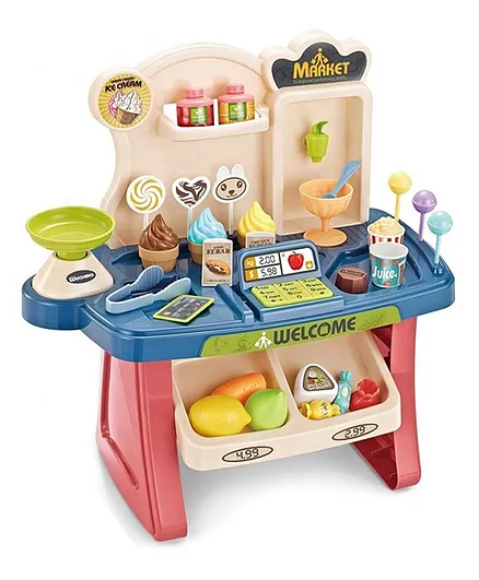 SANJARY Mini Supermarket Game Set of 33 - Multicolour