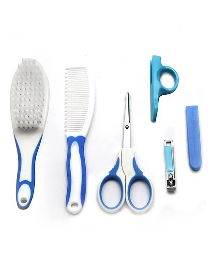 Koochie Koo Portable Baby Care Grooming Kit Pack of 6 - Blue