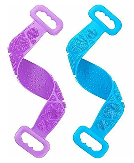 MOMISY Silicone Body Back Scrubber - Pack of 2 (Color may vary)