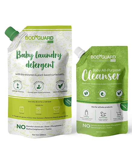 BodyGuard Baby All-Purpose Cleanser With Baby Laundry Detergent - Multicolour