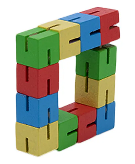 ALT Retail Wooden Twisty Cubes - Multicolour