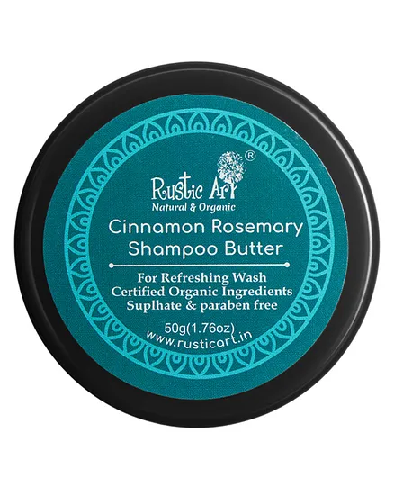 Rustic Art Cinnamon Rosemary Shampoo Butter - 50 gm