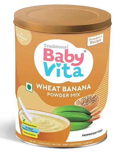 Babyvita Wheat Banana Powder- 300 gm