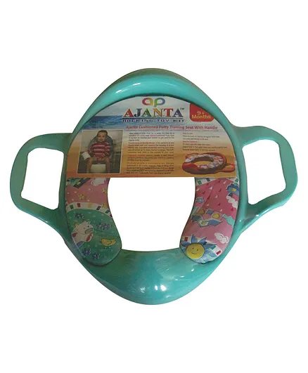 BABYJOYS Soft Cushion Baby Potty Seat with Handle - Green