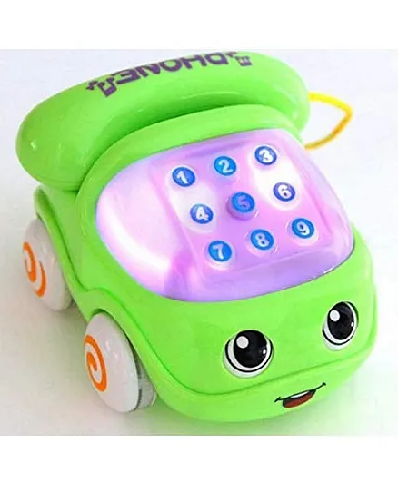 SANJARY Friction Powered Pull Along Musical Phone Car Toy (Multicolour)