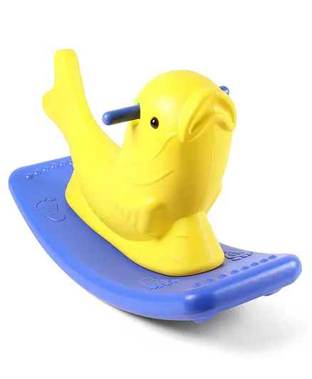 Little Fingers Fish Shaped Rocking Ride-on - Yellow Blue
