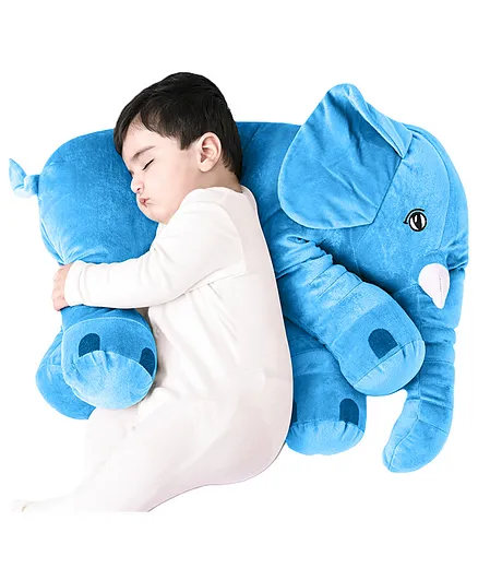 DearJoy Elephant Shaped Plush Soft Toy - Blue