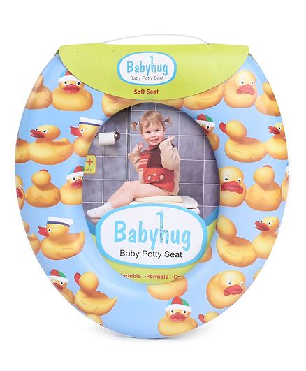 Babyhug Soft Cushioned Baby Potty Seat Duck Print - Blue