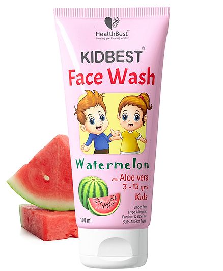Healthbest Kidbest Facewash For All Skin Types Watermelon Flavor- 100 ml