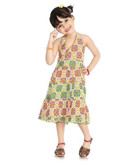 Little Pocket Store Ethnic Style Dress - Multicolour