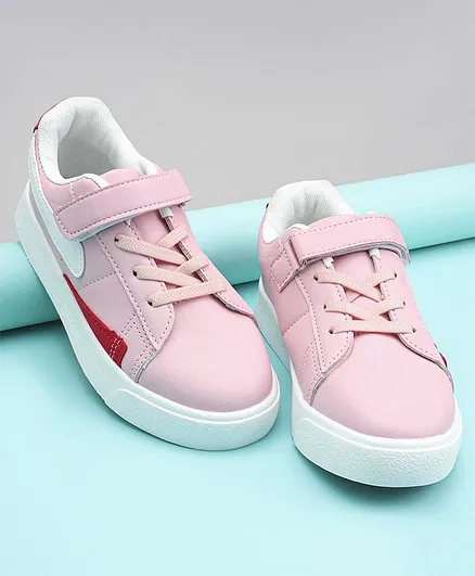 Cute Walk by Babyhug Sport Shoes With Velcro Closure - Pink