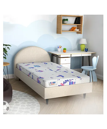 Centuary Beddy Nest Single Kids/bunk Bed Natural Coir Latex Mattress with Free Waterproof Protector