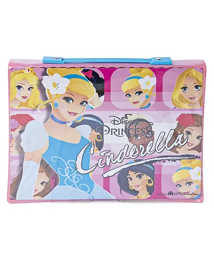 Disney Princess Cinderella Art and Craft Colouring Folder Stationery Set 32 Pieces - Multicolor