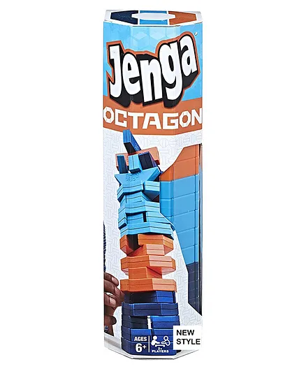 COMERCIO Octagon Jenga Game Multicolour - 45 Pieces