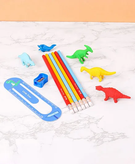 Dino Design Stationary Set Multicolor- 13 Pieces