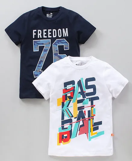 Proteens - Bodycare Half Sleeves Printed T-Shirt Pack Of 2 - Multicolor