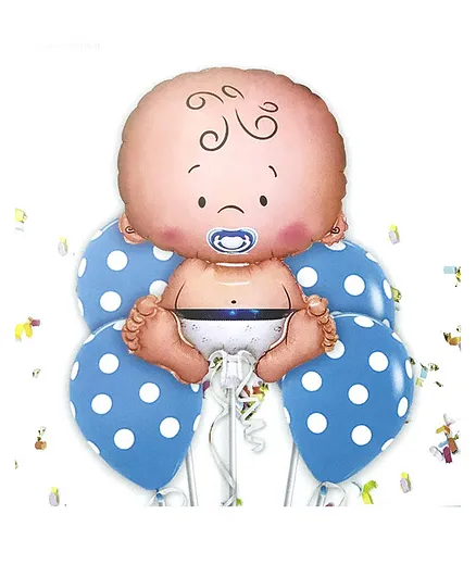 Khurana Decorative Baby Boy Balloon Pack of 5 - Blue