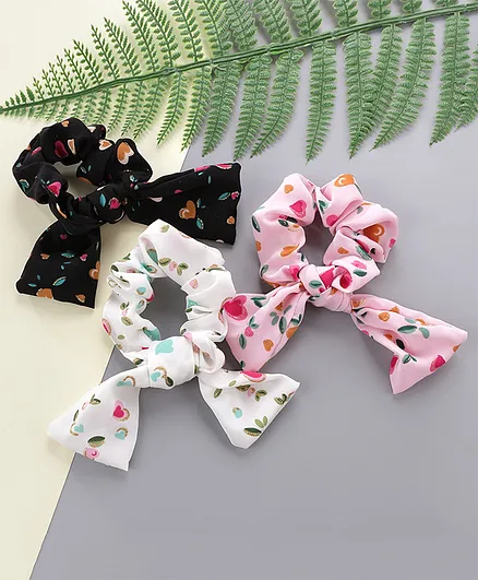 Pine Kids Rubber Bands and Scrunchies Pack of 3 - Multicolour