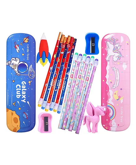 Toyshine Unicorn Stationary Set Pack of 18 - Pink