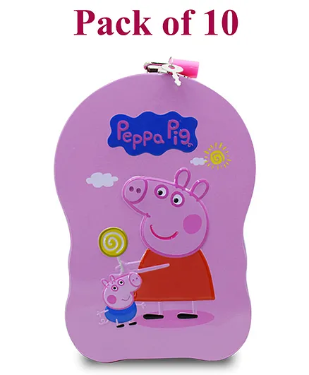 Asera Pig Money Bank Piggy Bank Metal Body Coin Bank with Key and Lock for Kids Pack of 10 - Multicolour