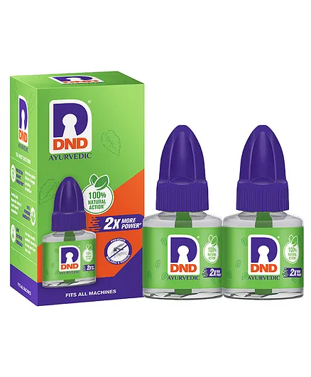 DND Ayurvedic Mosquito Refill Pack Of 2 - 45 ml Each