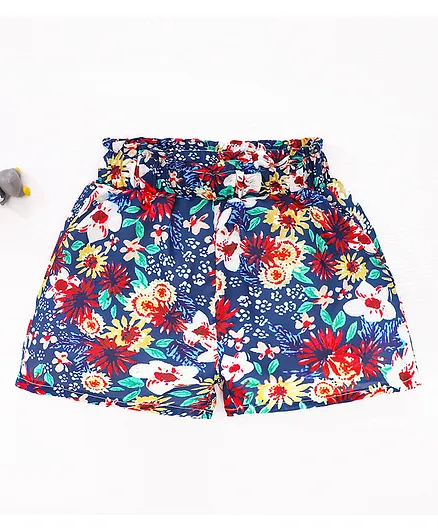 Kookie Kids Shorts Floral Print - Multicolor