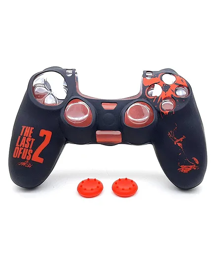 TMG PS4 TLOU2 Themed Silicone Protective Skin Case Cover for PS4 Controller - Red