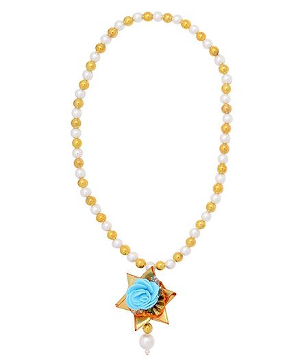 Miss Diva Traditional Star Flower Necklace - Turquoise