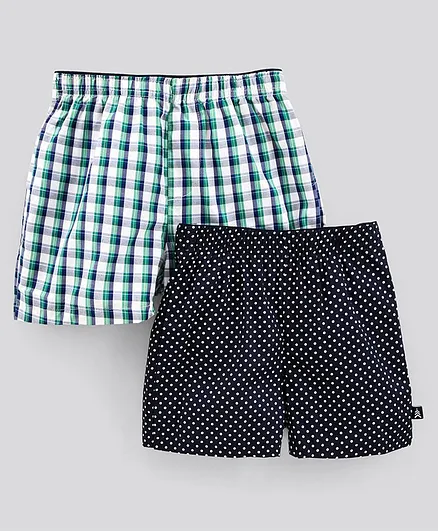 Pine Kids Boxers Pack Of 2 Multi Print (Color May Vary)