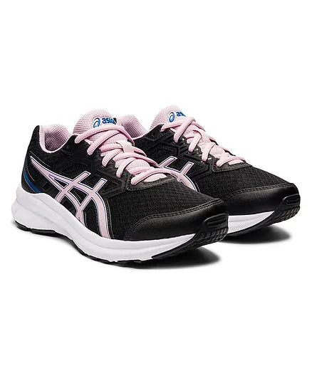 ASICS Kids Jolt 3 Gs Lace Up Casual Shoes - Black Pink
