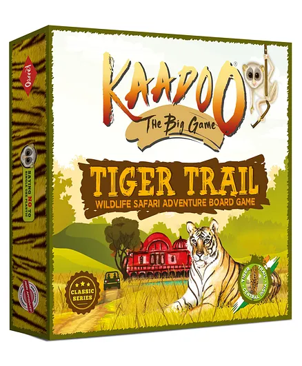 Kaadoo Tiger Trail Central India Edition Jungle Wildlife Safari Adventure Board Game - Multicolor (Color May Vary)