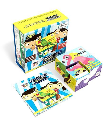 Genius Box Feathered Friends Wooden Puzzle - 4 Pieces