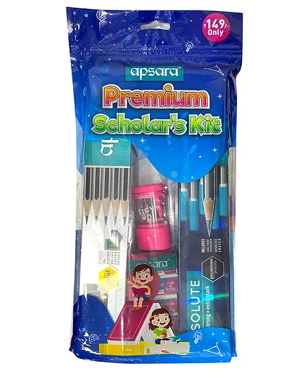 Apsara Premium Scholar Kit Multicolour - Pack of 6