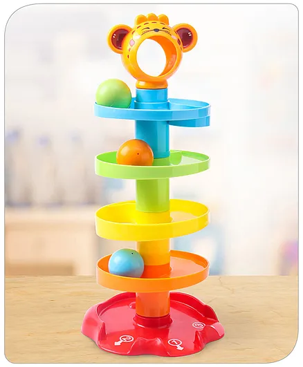 Babyhug Roll Ball Tiger Shaped Set - Multicolour