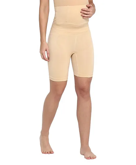 Momsoon Solid Maternity Tummy Tucker - Beige