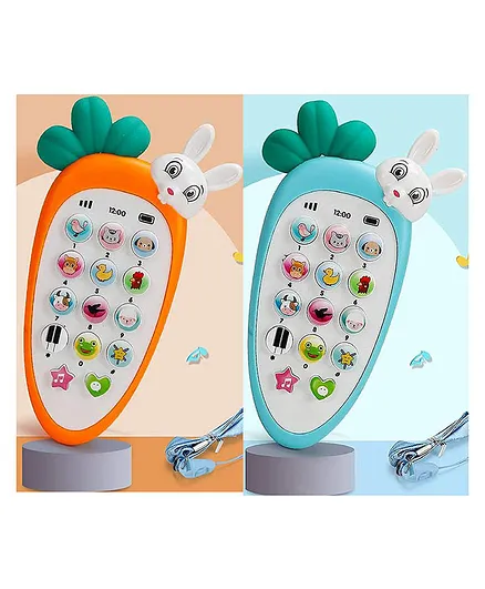 New Pinch Smart Phone Cordless Feature Mobile Phone Toy Pack of 2 - Multicolour