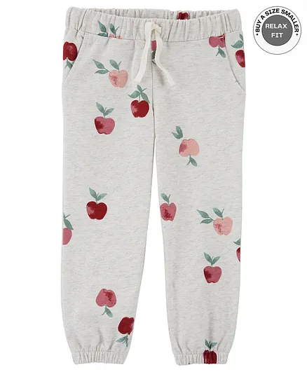 Carter's Apple Pull-On French Terry Joggers - Grey