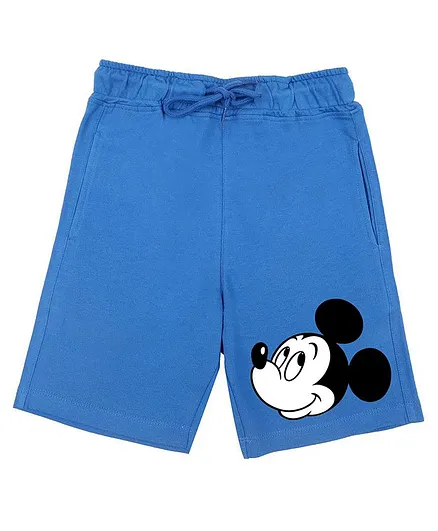 Disney BY Wear Your Mind Royal Blue Graphic Print Shorts - Royal Blue