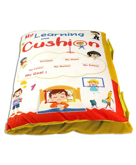 Blue Feri Cushion Book for Interactive Learning Experience - Yellow